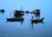 Siem reap - Tonle Sap meer drijvende dorp - Cambodja